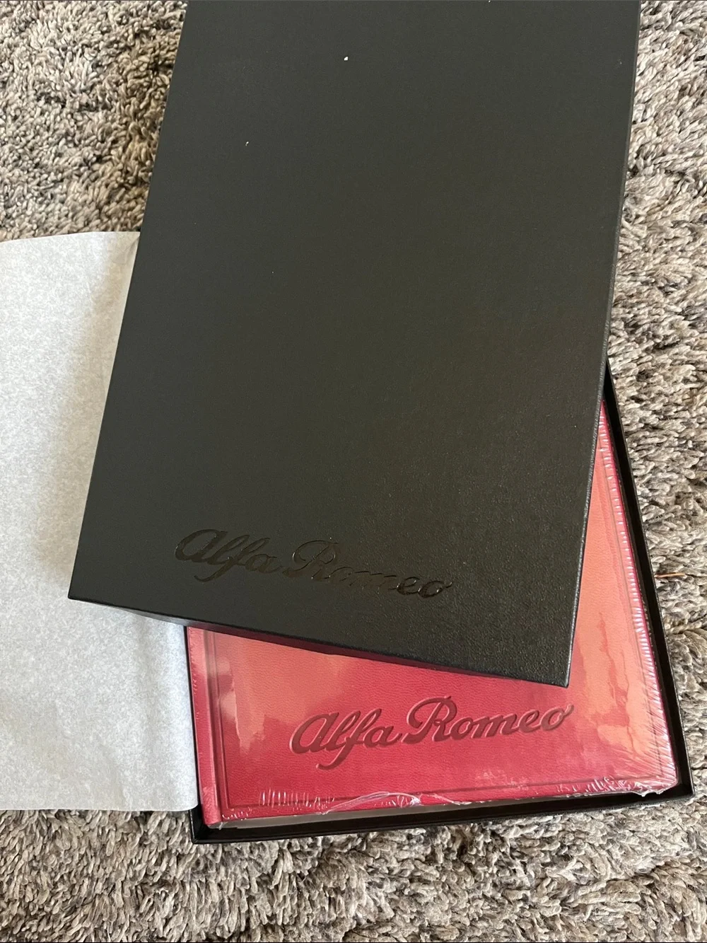 Alfa Romeo - Red /Burgundy Notebook/Journal. New in box.